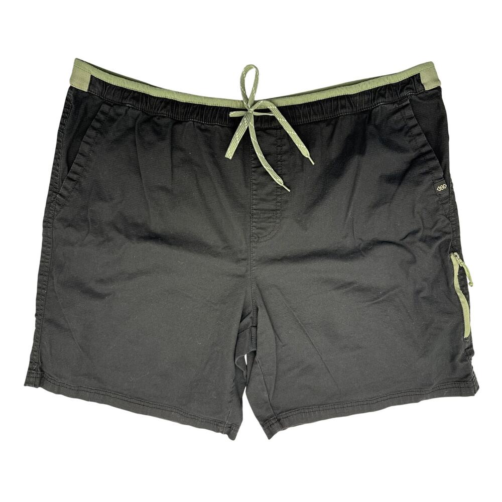 Leg3nd Discovery Men's Ripstop Black Shorts Size Large